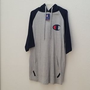 NWT Champion  Big & Tall 3/4 Sleeve Shirt/Hoodie
